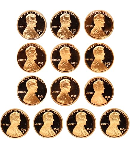 US Mint 1970-1979 S Lincoln Memorial Cent Gem Deep Cameo Proof Run